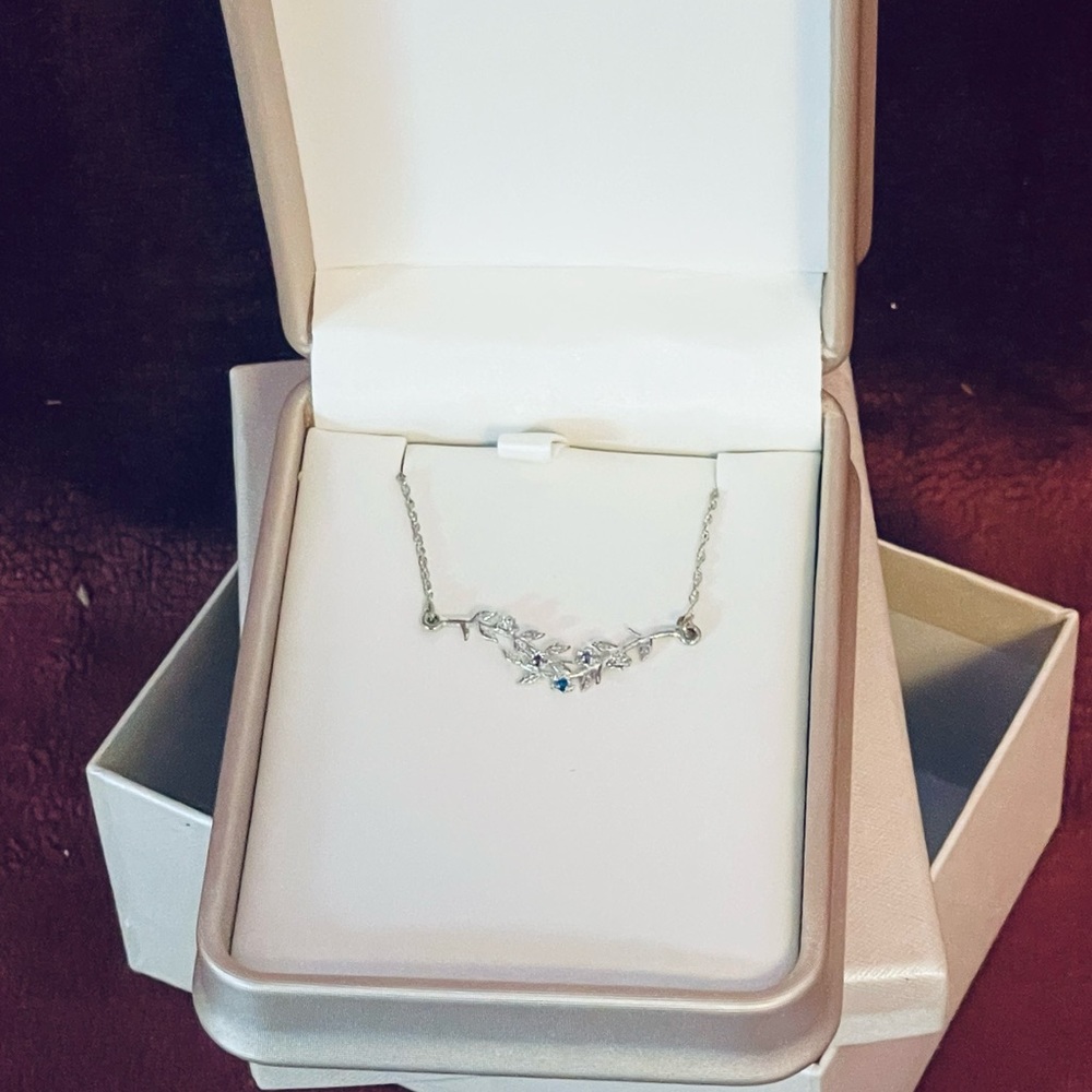 Sterling Silver Branch Necklace - Picture 3 of 3